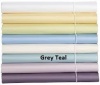 Diane von Furstenberg Sensational Solids King Fitted Sheet Grey Teal