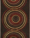 Area Rug 7x10 Rectangle Contemporary Chocolate-Red Color - Surya Basilica Rug from RugPal