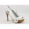 G by Guess Women's Cabelle 2 Peep Toe Slingback Pumps in White