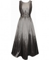 Plus Size Silver Knotted Jewels Gown