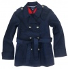 Tommy Hilfiger Women's Double Breasted Belted Trench Coat (Navy Blue)