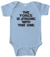 THE FORCE IS STRONG WITH THIS ONE - STAR WARS - BABY ONESIE