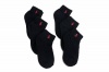 Polo Ralph Lauren Boy's Black 6-Pack Quarter Crew Socks (Sock Sz 4-7; Fits Shoe 10-13)