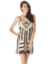 Parker Womens Hayden Sequin Tank Dress - Multi Metallic - Medium