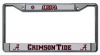 NCAA Alabama Crimson Tide Script A Chrome License Plate Frame