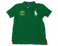 Polo Ralph Lauren Nations Oversized Big Polo Pony Boys Polo (2T-20) (Large (14/16), Mexico Green)