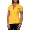 Tommy Hilfiger Oregon Ducks Ladies Lucky Crosstown Polo - Yellow