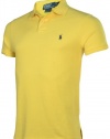 Polo Ralph Lauren Men's Custom Fit Mesh Shirt-Bright Lemon-2XL