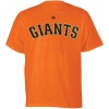 MLB Majestic San Francisco Giants Orange Official Wordmark T-shirt