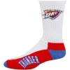 NBA Oklahoma City Thunder Men's Crew Socks, Large