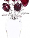 Swarovski Crystal Red Roses