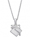 Giani Bernini Sterling Silver Necklace, 18 2012 Graduation Cap Pendant