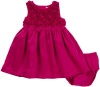 Carter's Satin Dress w/ Rosettes - Pink-3M