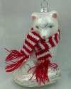 Macy's Holiday Lane Cat with Scarf Christmas Ornament