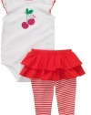 Carters Little Cutie Cherry Tutu Legging Set RED 12 Mo