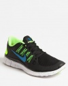 Mens Nike Free 5.0+ Running Shoe Size 8 Black Blue Hero Lime White 579959-043