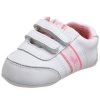 Ralph Lauren Layette Roster EZ Crib Shoe (Infant/Toddler),White Pink,2 M US Infant