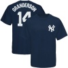 New York Yankees Curtis Granderson Player Name and Number T-Shirt by Majestic