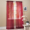 2 Piece Solid Burgundy Sheer Window Curtains/drape/panels/treatment 60w X 84l