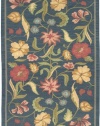 Area Rug 3x5 Rectangle Transitional Blue Gray Color - Surya Jewel Tone Rug from RugPal