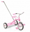 Radio Flyer Girls Classic Pink Tricycle with Push Handle