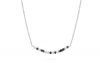 Omerta Zodiac Collection Cancer Black Diamond & White Freshwater Pearl Necklace/Pendant