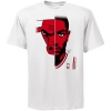 NBA Majestic Derrick Rose Chicago Bulls Logo Man T-Shirt - White