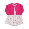 Carter's Baby Girls 2-piece Bodysuit & Cardigan Dress Set (NB-12M) (Newborn, Pink Butterfly)