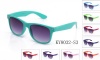 Vintage Wayfarer Style Retro Neon Color Ocean Colored Lens Matching Sunglasses