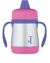 Thermos Foogo Phases Leak Proof Stainless Steel Sippy Cup, 7 Ounce, Pink/Purple