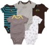 Carter's Baby Boy's 5-Pack Short Sleeve Bodysuits - Daddy's Big Guy - 9 Months