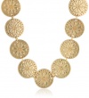 NINE WEST VINTAGE AMERICA Open Sea Worn Gold Tone Collar Necklace, 18