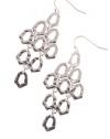 TRENDY FASHION METAL LINK CLUSTER EARRINGS BY FASHION DESTINATION