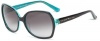 Kate Spade Halses Butterfly Sunglasses,Black Aqua,57 mm