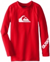 Quiksilver Boys 2-7 All Time Long Sleeve Toddler Surf Shirt, Red, 4T