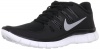 Nike Womens Free 5.0+ Running Shoes Black/Metallic Silver/Dark Grey 580591-002 Size 7.5