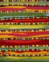 Liora Manne Seville Mosaic Stripe Hand Tufted Rug, 8 by 10-Feet, Fiesta