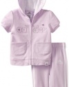 adidas Baby-Girls Infant ITG Clubhouse Set Pant, Orchid Bloom, 3 Months
