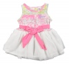 GUESS Kids Girls Baby Girl Striped Tulle Dress (12-24m), PRINT (12M)