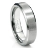 Tungsten Carbide Satin Men's Wedding Band Ring Sz 14.5