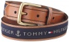 Tommy Hilfiger Men's Ribbon Inlay Belt,Navy,38