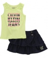 Calvin Klein Little Girls Tank Skirt Set (4T)