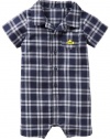 Carter's Baby Boys' Plaid Romper (Baby) - Blue - 18 Months
