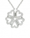 Effy Jewlery DiVersa 14K White Gold Diamond Heart Pendant, .39 TCW