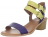 Lucky Women's Leyna Ankle-Strap Sandal,Surf/Chartreuse,9 M US