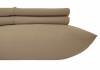 Royal's Solid Taupe 600-Thread-Count 2pc / Pair Standard / Queen Size 20 x 30 Pillowcases 100% Egyptian Cotton, Sateen, Pillow Cases