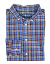 Ralph Lauren Toddler Boy's Blake Plaid Shirt (6, Blue Multi)