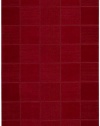 Nourison Westport Squares Red 8.0-Feet by 10.6-Feet 100% Wool Room Size Rug
