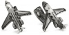 ROTENIER Atelier Sterling Silver Private Jet and Engine Cufflinks