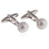 Ball Cufflinks 18K Platinum Plated Gift Boxed By Digabi